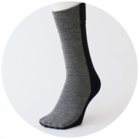 % SOCKS BLOCK  Black 50% Gray 50%