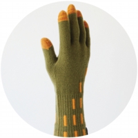 % GLOVES　LINE　Green 90%　Orange 10%