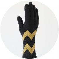 % GLOVES　LINE　Black 70%　Yellow 30%