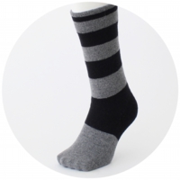 % SOCKS STRIPE Brack 60% Gray 40%