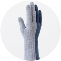 % GLOVES BLOCK Blue 50% Light blue 50%