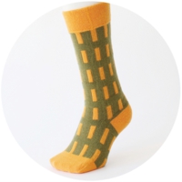 % SOCKS  LINE Green 60% Orange 40%