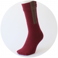 % SOCKS  LINE  Wine red 90% Brown 10%