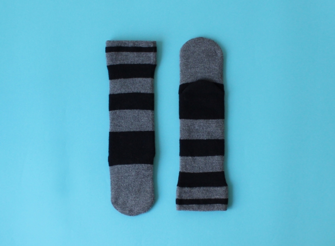 % SOCKS STRIPE Brack 60% Gray 40%