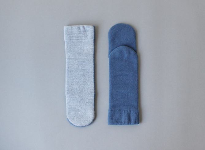 % SOCKS BLOCK Blue 50% Light blue 50%