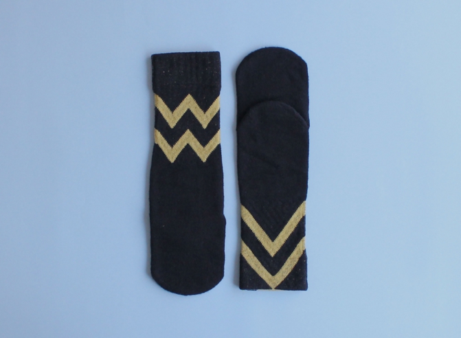 % SOCKS  LINE Black 80% Yellow 20%