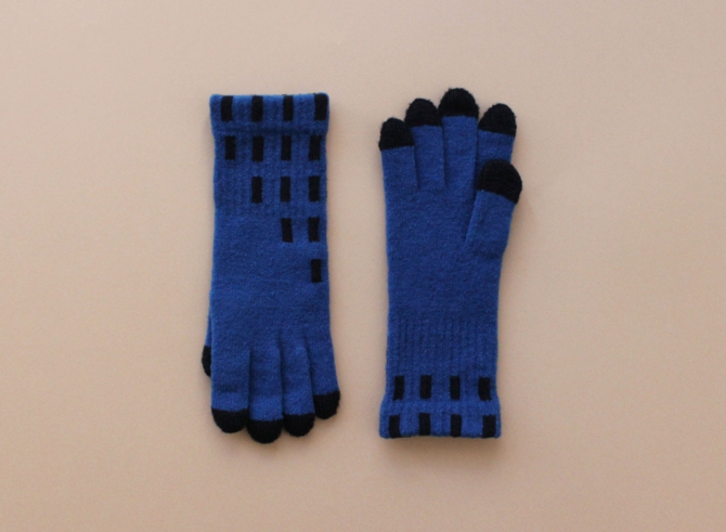 % GLOVES LINE Blue 90% Black 10%