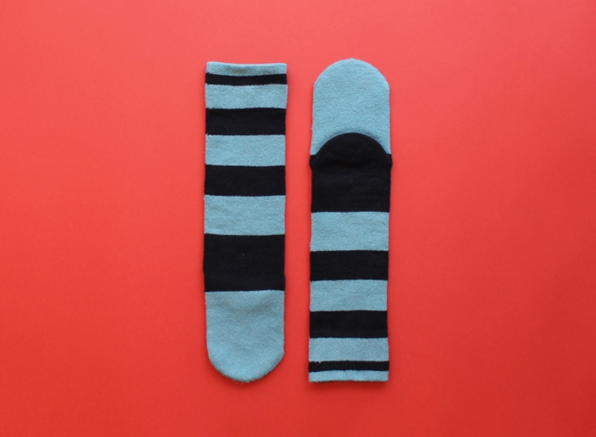 % SOCKS STRIPE Black 60% Mint green 40%