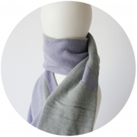 % SCARF LINE Purple 50% Gray 50%