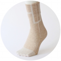 % SOCKS  CONNECT Brown 90% Beige 10%