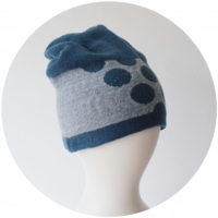 % KNIT CAP DOT Blue 80% Light blue 20%