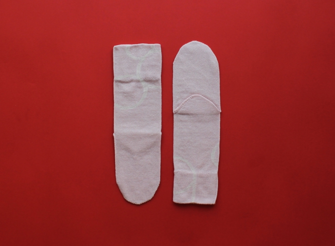 % SOCKS CONNECT Pink 90% Bage 10%