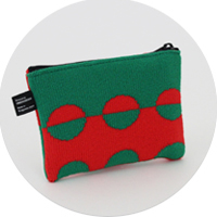 % POUCH　DOT　Red 50％ Green 50％