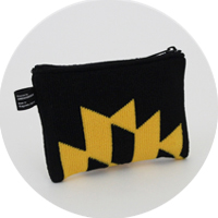 % POUCH　POLYGON　Black 70％ Yellow 30％