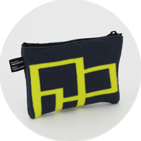 % POUCH　CONNECT　Navy 80％ Yellow 20％