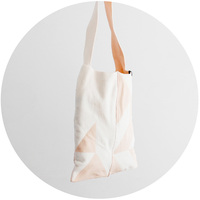 % SHOULDER BAG　POLYGON　White 70% Light pink 30%