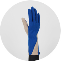 % Jersey Gloves　LINE　Blue 80％ Beige 20％