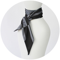 % COOL SCARF　BLOCK　Black 50%　Gray 50%