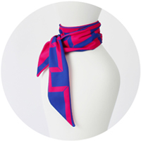 % COOL SCARF　CONNECT　Bright Pink 50%　Navy 50%