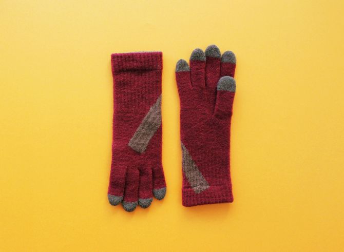 % GLOVES LINE Wine red 90% Brown 10%